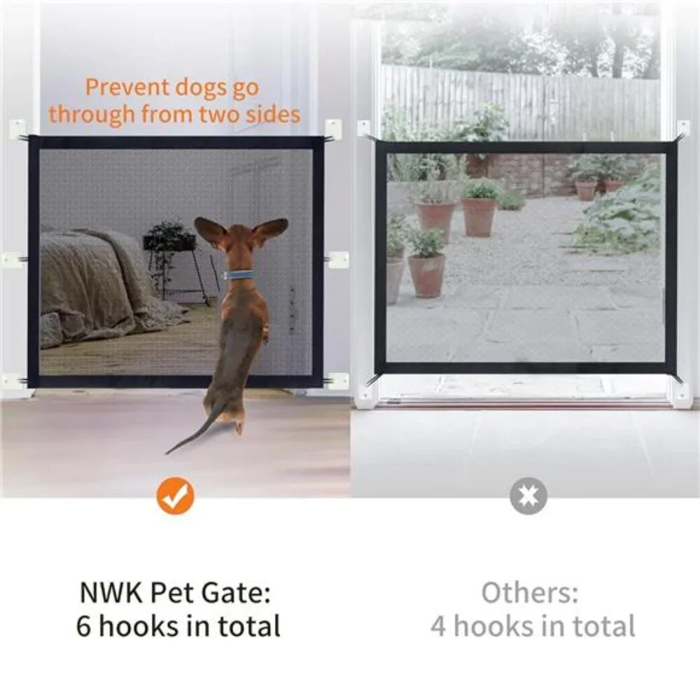 Magic Pet Gate for The House Stairs Providing a Safe Enclosure for Pets to Play